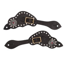 1Pair Spur Strap Leather