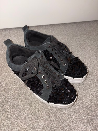 Moda pelle black trainers - moda, in