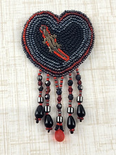 Southwest Red Black Seed Bead