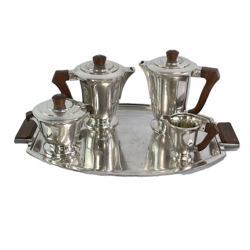Art deco coffee set silver - coffee,