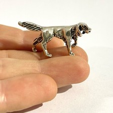 vintage solid silver Setter