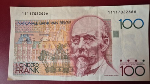 Belgium 100 franc note - 100,