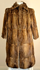 Real Mink Fur Coat Mid Length