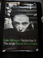 Kylie Minogue Super Rare Some Kind Of Bliss Bus Stop Poster. 150cm X 50cm