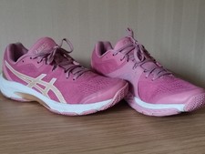 Girls/Ladies ASICS Gel-Netburner Ballistic Netball Pink Trainers Size 5.5