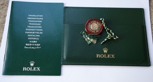 Rolex wallet booklet tag - wallet, &