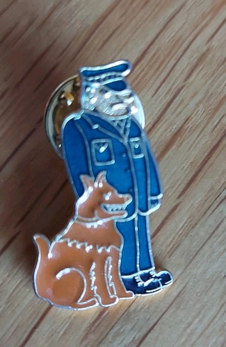 Pin badge police - , dog-handler
