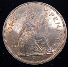 1937 GEORGE VI PROOF PENNY