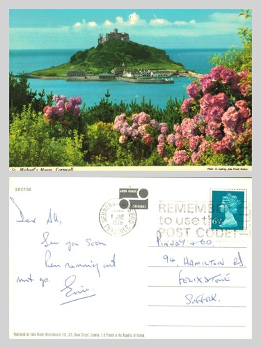 Postcard michael s mount - -, michael's