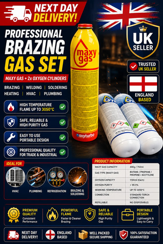 Professional brazing gas set - brazing,
