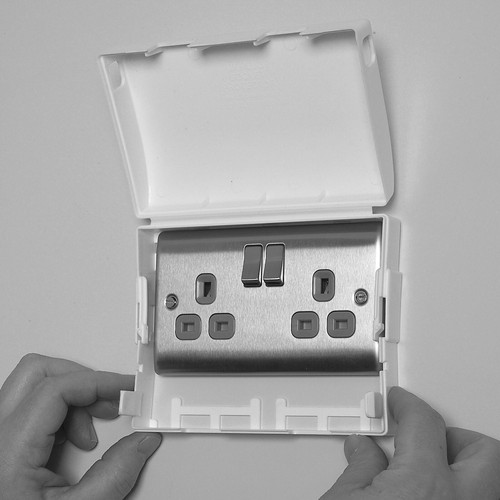Double single socket protector - socket,