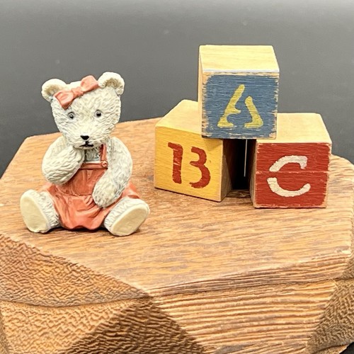 Miniature teddy bear figurine - teddy,