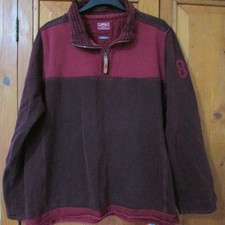 Fat Face 1/4 zip dark red