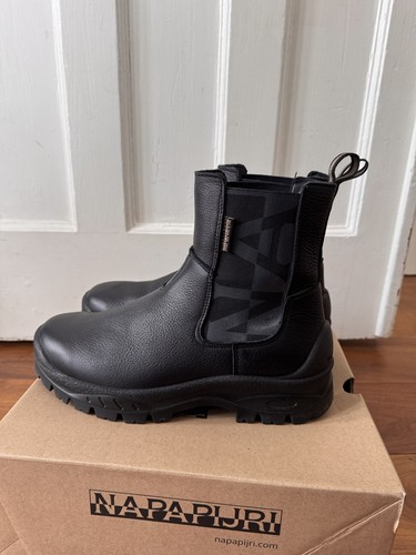 Napapijri leather chelsea boot - napapijri,