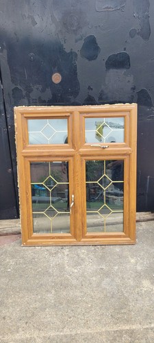 Upvc glazed windows golden oak - windows,