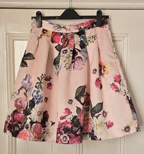 Ted Baker Women's Flowtii Oil Painting floral printed skirt size 2