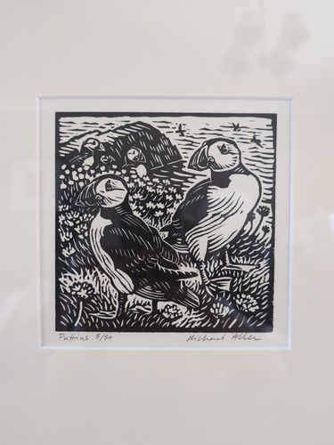 Richard allen signed puffins - richard,