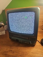 Vintage Bush Retro Gaming TV VHS Combo Scart  14” Green