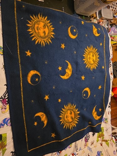 Vtg biederlack celestial throw - biederlack,