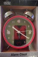 Disney Mickey Mouse Alarm Clock New Sealed Red Very Good.