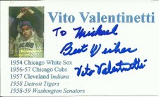 Vito Valentinetti MLB Baseball