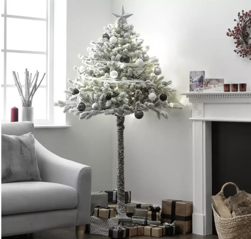 Snowy half christmas - christmas, 6ft