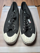 Superga Black Canvas Trainers – UK 6.5 – White Soles – Used Condition