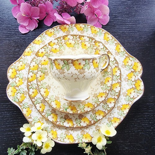 Vintage paragon china tea - vintage, trio