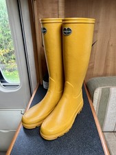 Le Chameau Tall Women's Wellies Yellow UK size 6/ EU 39 Jersey Lined