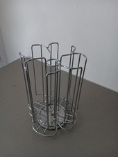 48 - 60 TASSIMO T-DISC CHROME COFFEE CAPSULE POD HOLDER STAND