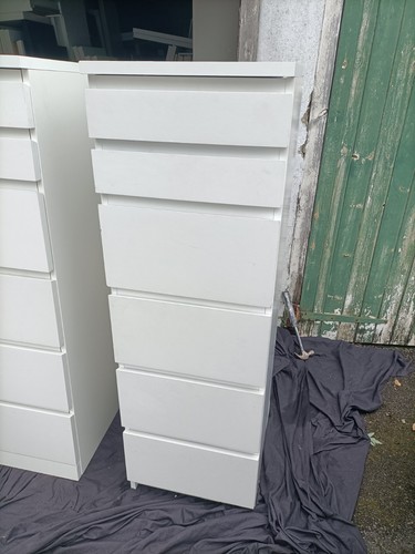 Ikea malm drawers white - , 6