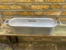 Vintage aluminium fish kettle