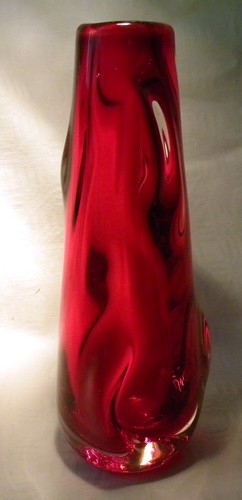 Whitefriars glass ruby cased - glass,