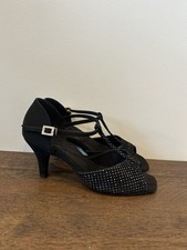 Supadance Hologram Latin Dance Shoes. Size 5.5 Wide, 2.5” Slim Heel