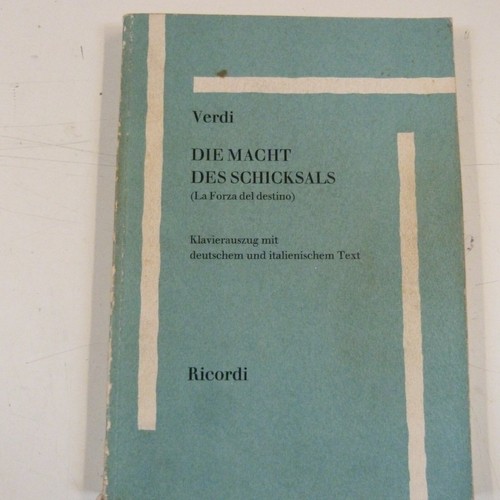 Vocal score verdi - score, die