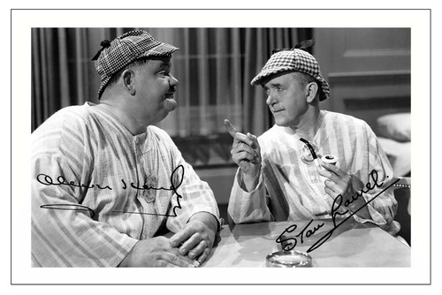 Laurel hardy signed - &,