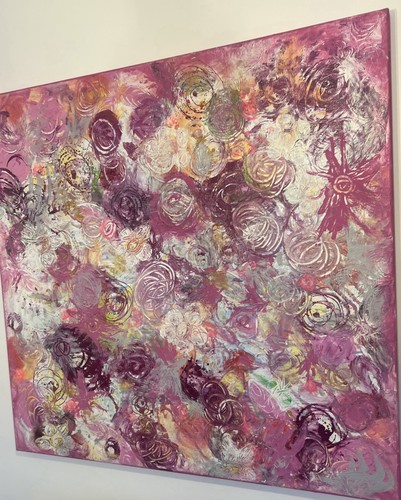 Original abstract floral - original,