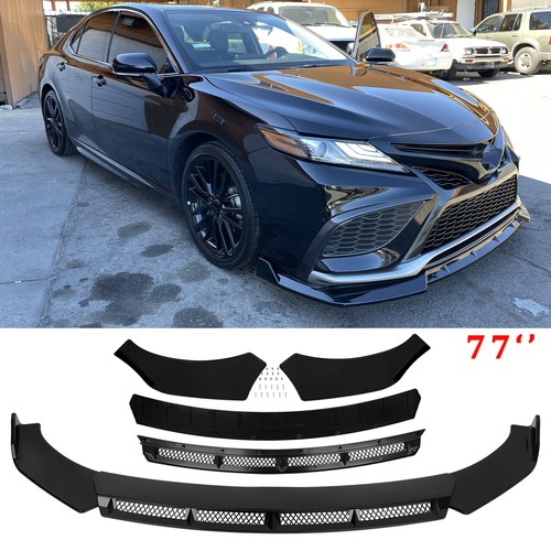 Gloss black front bumper - front,