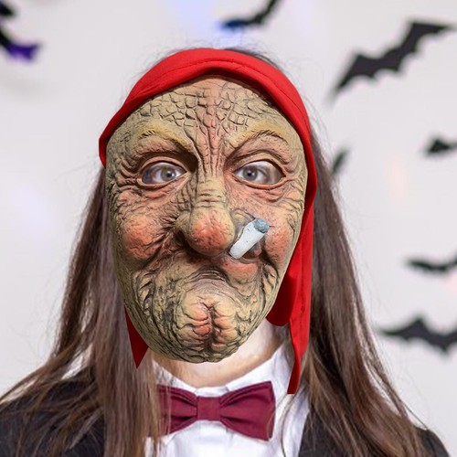 Smoke grandma mask full - grandma, face