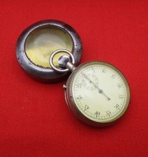 WW2 British Military Navy Bomb/Torpedo Stop Watch - Broad Arrow/ Protective Case