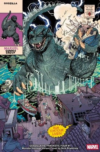 Godzilla fantastic four - fantastic, #1