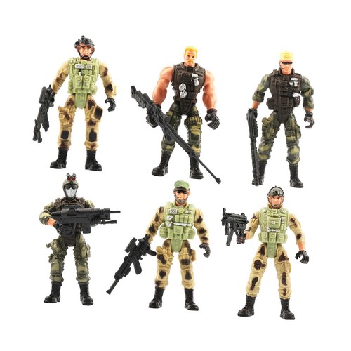 Men action figures set - action,