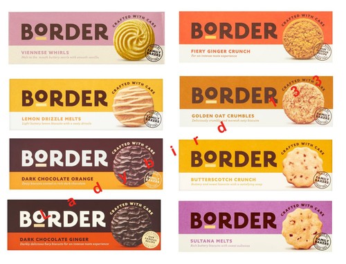 Border biscuits viennese - viennese, lemon