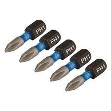 Draper PH1 x 25mm Impact ScrewDriver Bit 5Pk IMBH/PH25/5