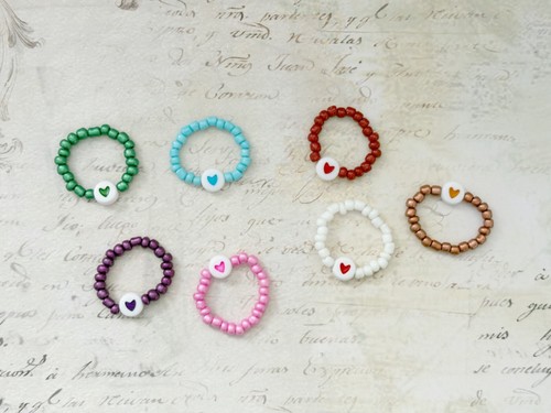 Heart ring stacking stretch - heart,