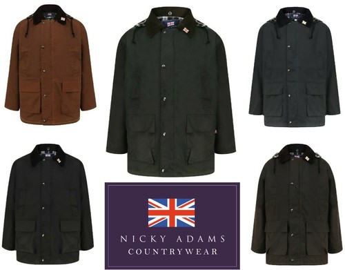 Mens wax coat jacket - jacket, waxed