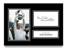 Jack Charlton Signed A4 Photo