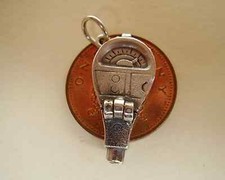 WONDERFUL ' PARKING METER - CAR ' STERLING SILVER CHARM OPENS