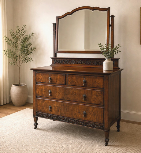 Antique mahogany dressing - antique,