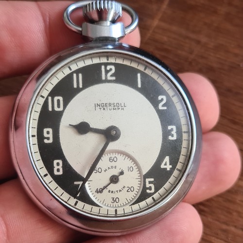 Vintage metal ingersoll pocket - ingersoll,